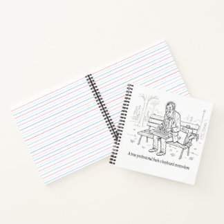 A True Professional – Funny Office Humour Ink Draw Notebook
