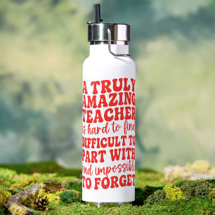 A Truly Amazing Teacher is Hard to Find Apple Water Bottle