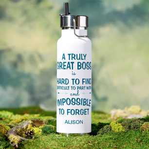 A truly great boss personalized mug water bottle