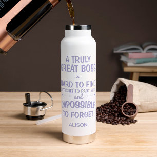 A truly great boss personalized mug water bottle