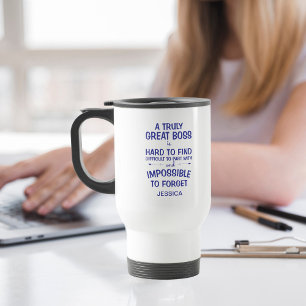 A Truly Great Boss Personalized  Travel Mug