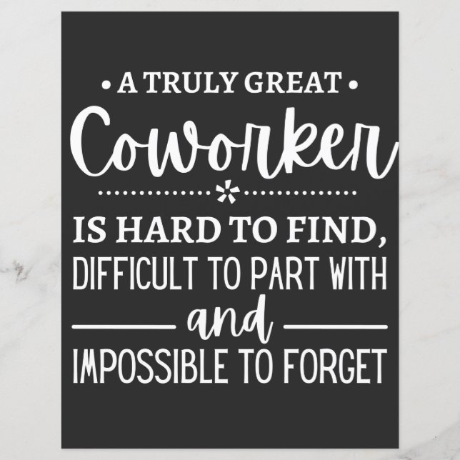 A Truly Great Coworker (Front)