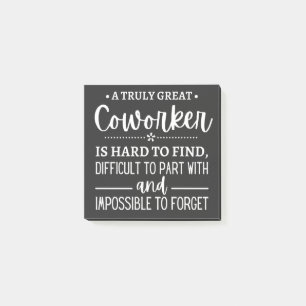 A Truly Great Coworker Post-it Notes