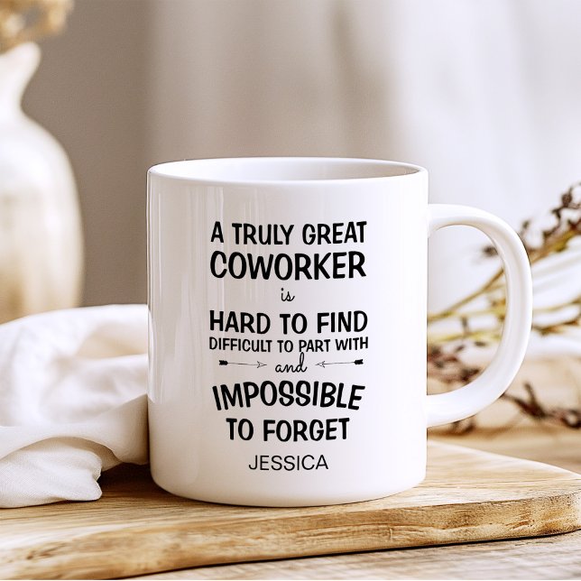 A Truly Great Coworker with Name Coffee Mug (Creator Uploaded)