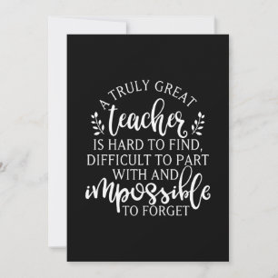 A truly great teacher is hard to find holiday card