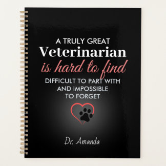 A Truly Great Veterinarian – Personalized Name Planner