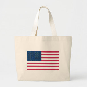 A truly patriotic gift: American Flag Large Tote Bag