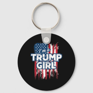 A Trump Girl Trump Pro President Donald Trump Supp Keychain