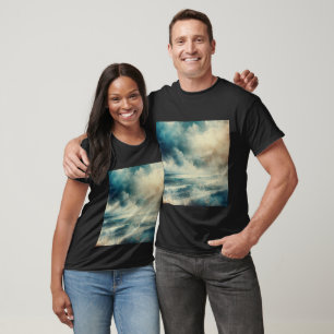 A Turbulent Ocean Scene Old Photograph T-Shirt