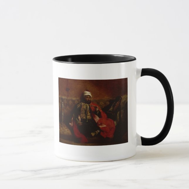 A Turk smoking sitting on a sofa, c.1825 Mug (Right)