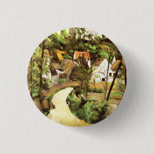 A Turn in the Road Paul Cezanne  1 Inch Round Button
