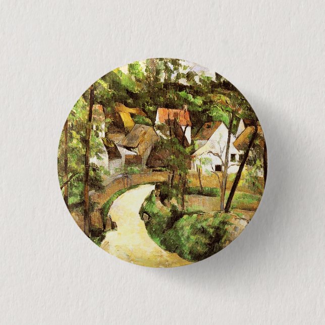 A Turn in the Road Paul Cezanne  1 Inch Round Button (Front)