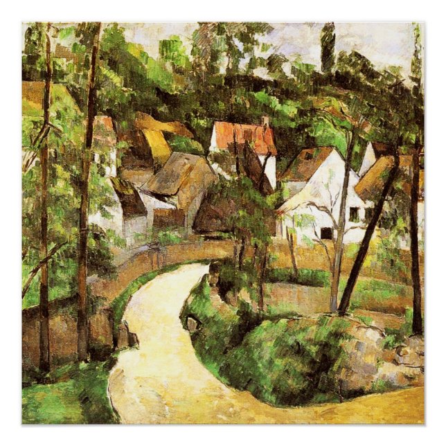 A Turn in the Road Paul Cezanne  Poster (Front)