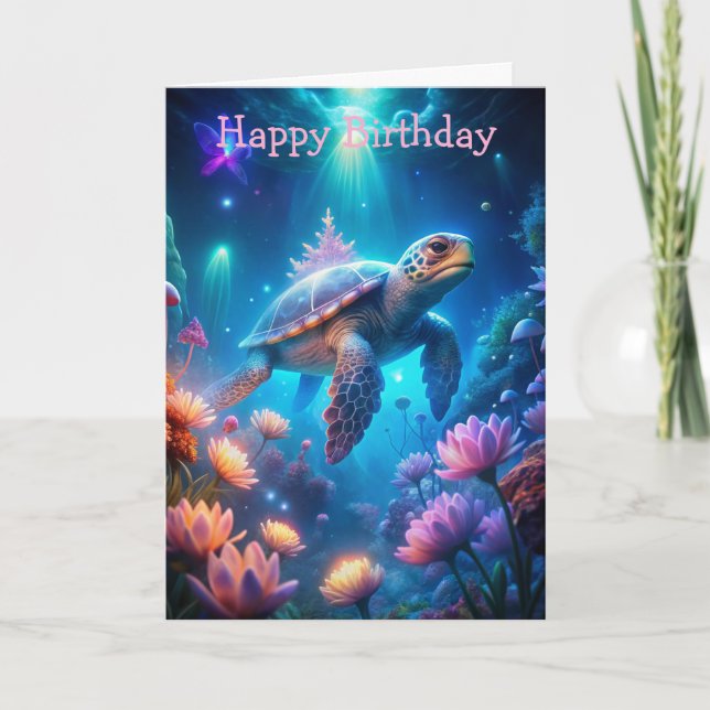 A Turtle Birthday Card (Front)