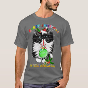 A Tuxedo Kitten Christmas T-Shirt
