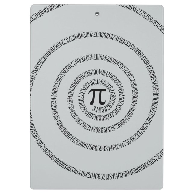A Twist of Pi Click Customize to Change Grey Colou Clipboard (Back)