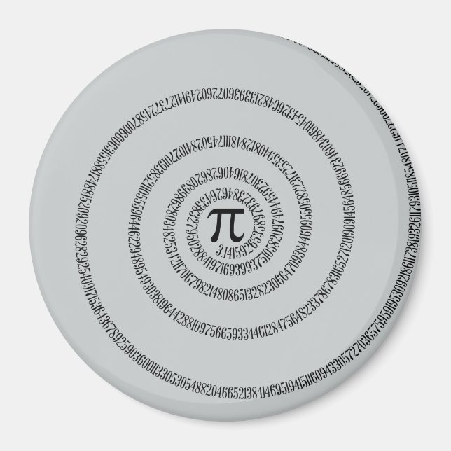 A Twist of Pi Click Customize to Change Grey Colou Magnet (Front)