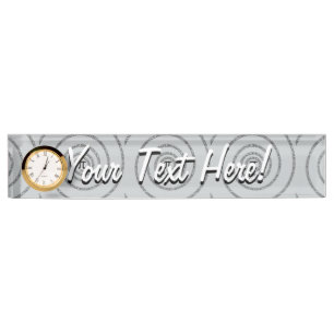 A Twist of Pi Click Customize to Change Grey Colou Nameplate