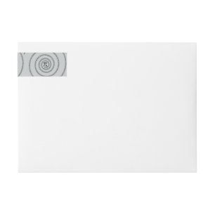 A Twist of Pi Click Customize to Change Grey Colou Wrap Around Label