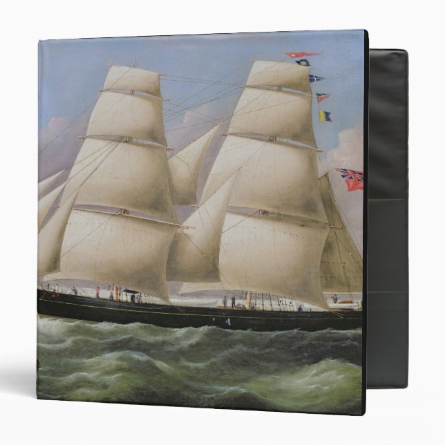 A Two Masted Schooner off Dover (oil on canvas) Binder (Front/Inside)