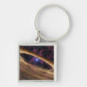A type of dead star called a pulsar keychain