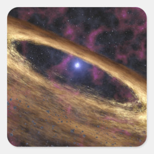 A type of dead star called a pulsar square sticker