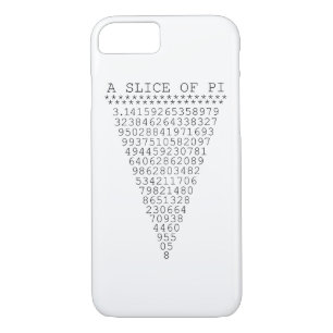 A Typographic Slice of Pi Case-Mate iPhone Case