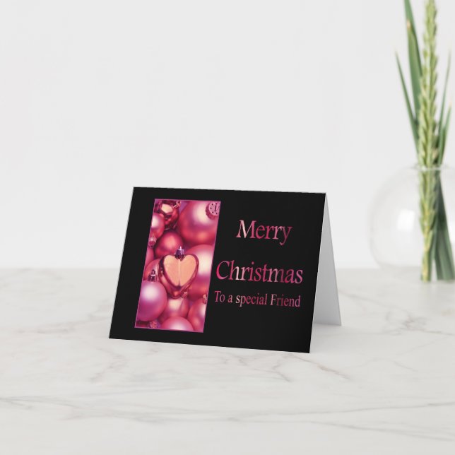 À un ami spécial Joyeux Noël carte (Devant)
