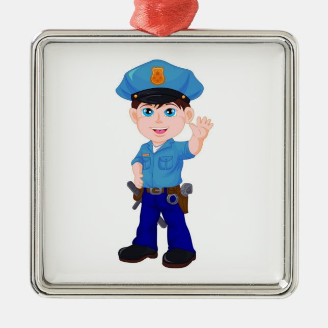**À UN POLICIER SPÉCIAL** ORNEMENT DE NOËL (Devant)