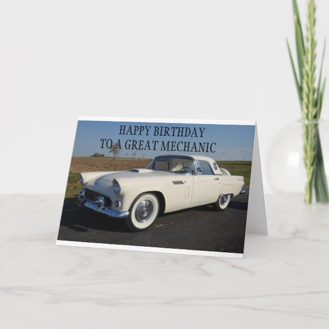 **À UNE CARTE D'ANNIVERSAIRE CLASSIQUE** (Devant)