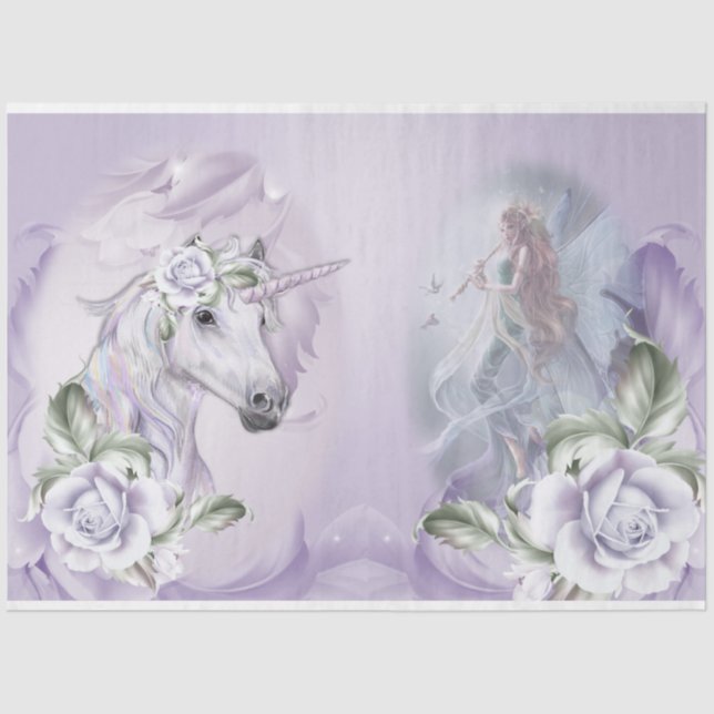 A Unicorn Fantasy Series Design 1 Tissue Paper (Front)