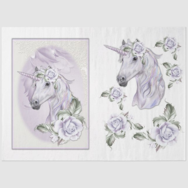 A Unicorn Fantasy Series Design 6 Tissue Paper (Front)