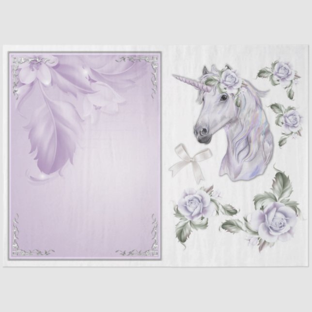 A Unicorn Fantasy Series Design 7 Tissue Paper (Front)