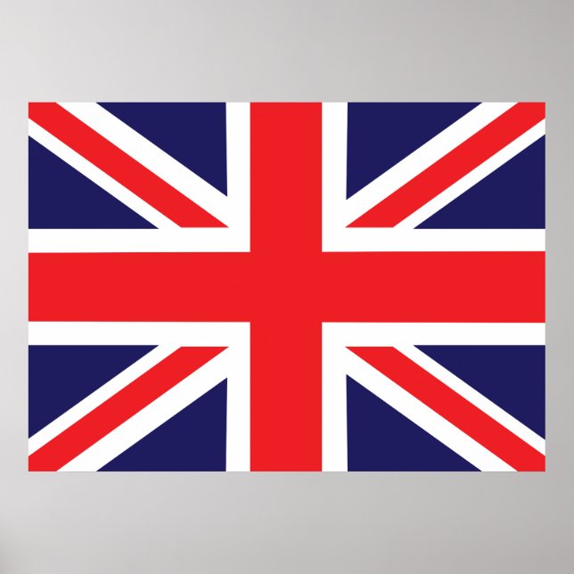 A Union Jack flag. Poster (Front)