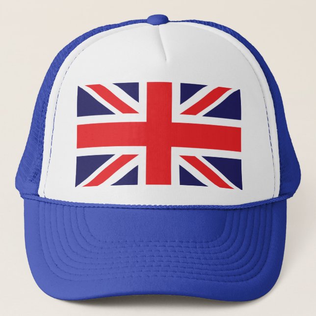 A Union Jack flag. Trucker Hat (Front)