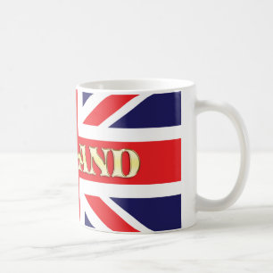 A Union Jack flag with England across it Coffee Mug