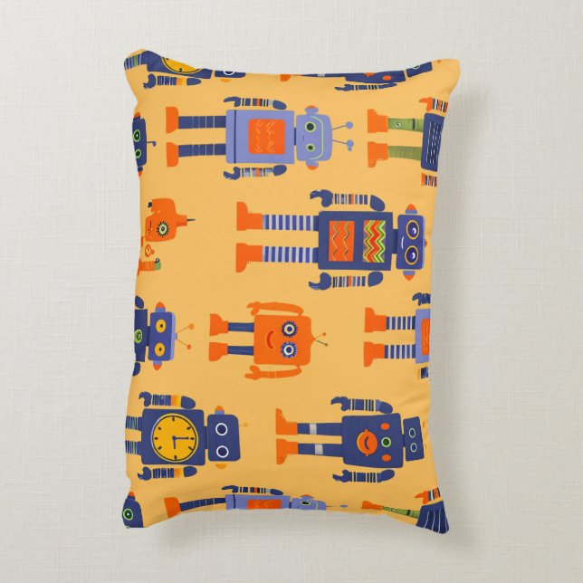 a unique and fun robot accent pillow (Back(Vertical))