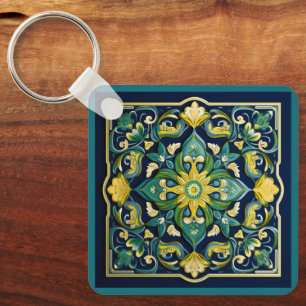 💛💚💙 A Unique Azulejo Masterpiece Keychain