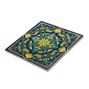 💛💚💙 A Unique Azulejo Masterpiece Tile