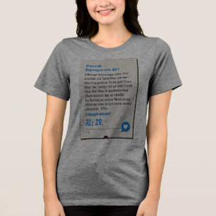 A Unique Letter Tri-Blend Shirt
