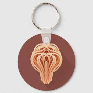 A Unique Pattern of Spaghetti Noodles Keychain