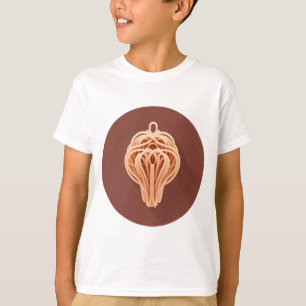 A Unique Pattern of Spaghetti Noodles T-Shirt