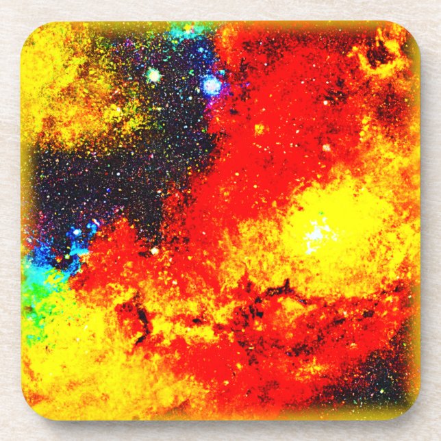 A Universe of Bright Colours. Buy Now Coaster (Front)