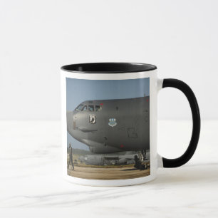 A US Air Force aircrew prepares a B-52 Mug