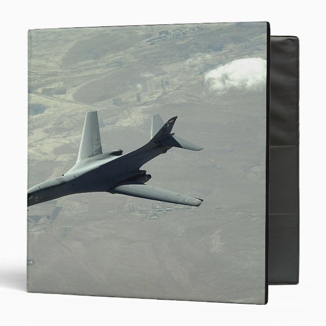 A US Air Force  B-1B Lancer on a combat patrol 2 Binder (Front/Inside)