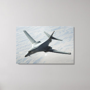 A US Air Force  B-1B Lancer on a combat patrol 2 Canvas Print