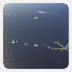 A US Air Force B-52 Stratofortress aircraft 3 Square Sticker