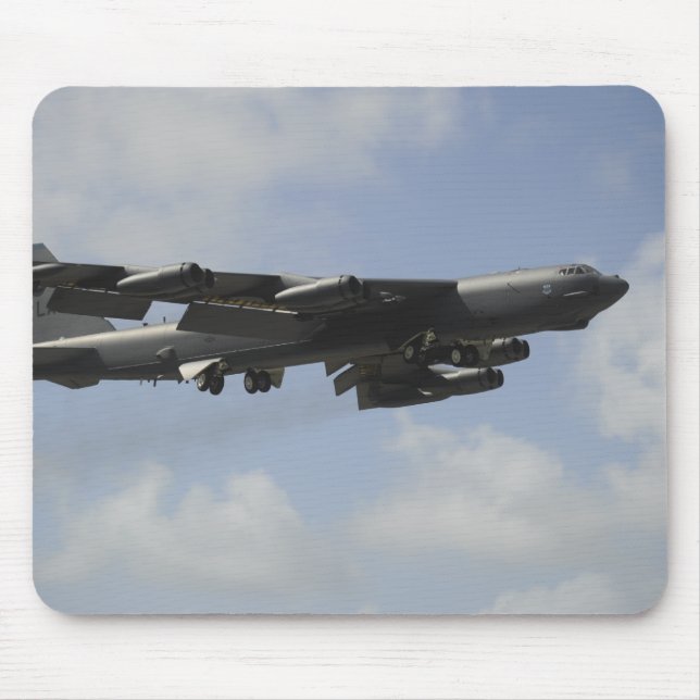 A US Air Force B-52 Stratofortress in flight Mouse Pad (Front)