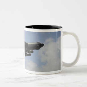 A US Air Force B-52 Stratofortress in flight Two-Tone Coffee Mug