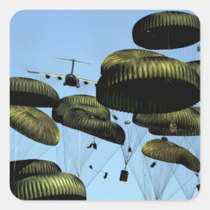 A US Air Force C-17 Globemaster III Square Sticker